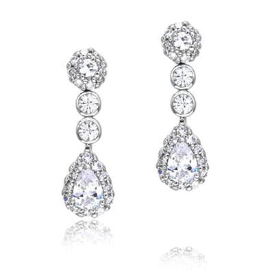 Willow bridal earrings