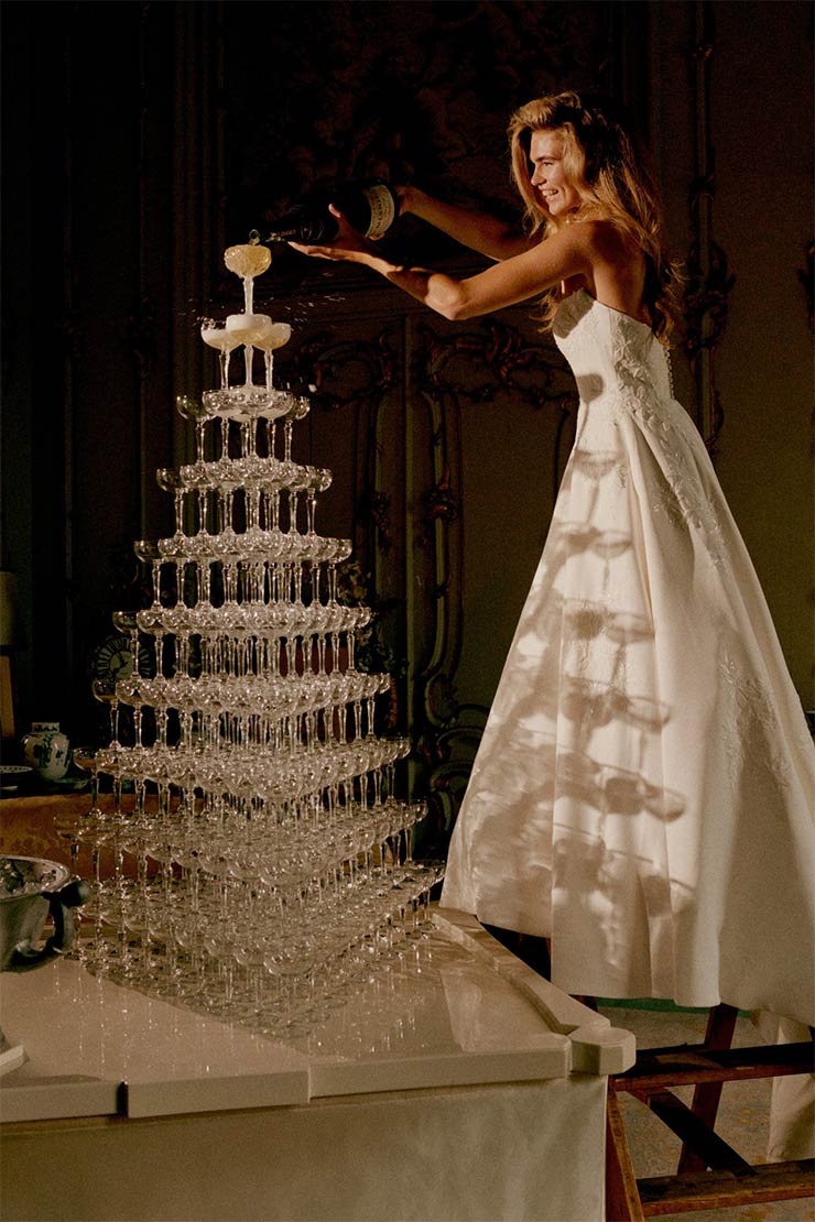 Jordan Satin A-Line Wedding Gown by Justin Alexander
