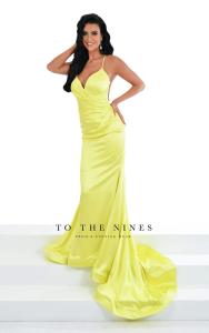 TNW620 yellow debs dress