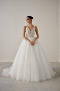 Marquise wedding dress by Justin Alexander