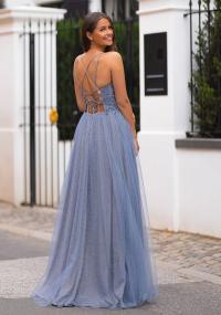 657 Glitter Vintage Indigo debs dress