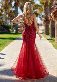 801 Rio Red debs dress