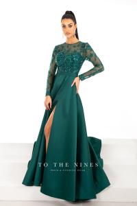 TNC 420 emerald debs dress
