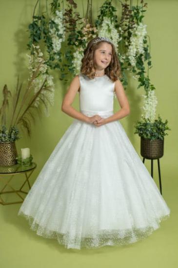 Snowstorm first holy communion dress