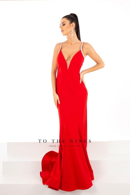 TNV030 Red debs dress